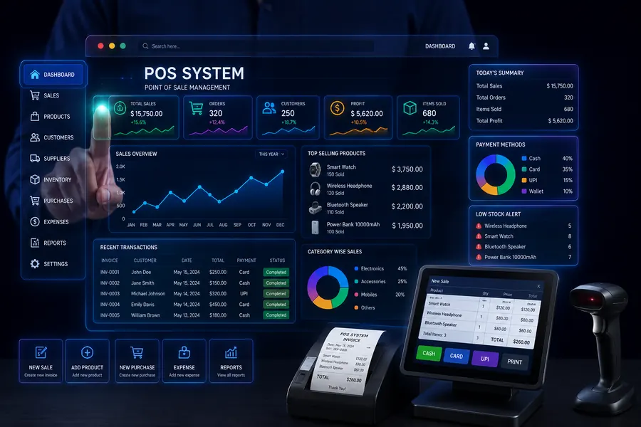 Point of sale system services showcase
